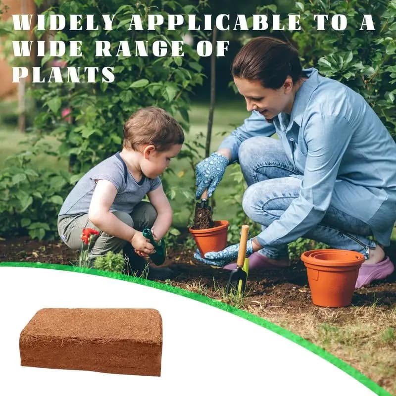 Coco Coir Brick Coco Soil Coir Brick Substrate Compressed Soil Coco Fiber Husk Potting Mix Substrate Potting Soil For Indoor