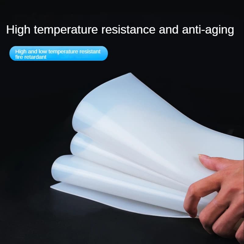 White Silicone Mat Transparent Mat Resin Mat 1mm 2mm 3mm High Temperature Resistant Odorless Silicone Rubber Sheet