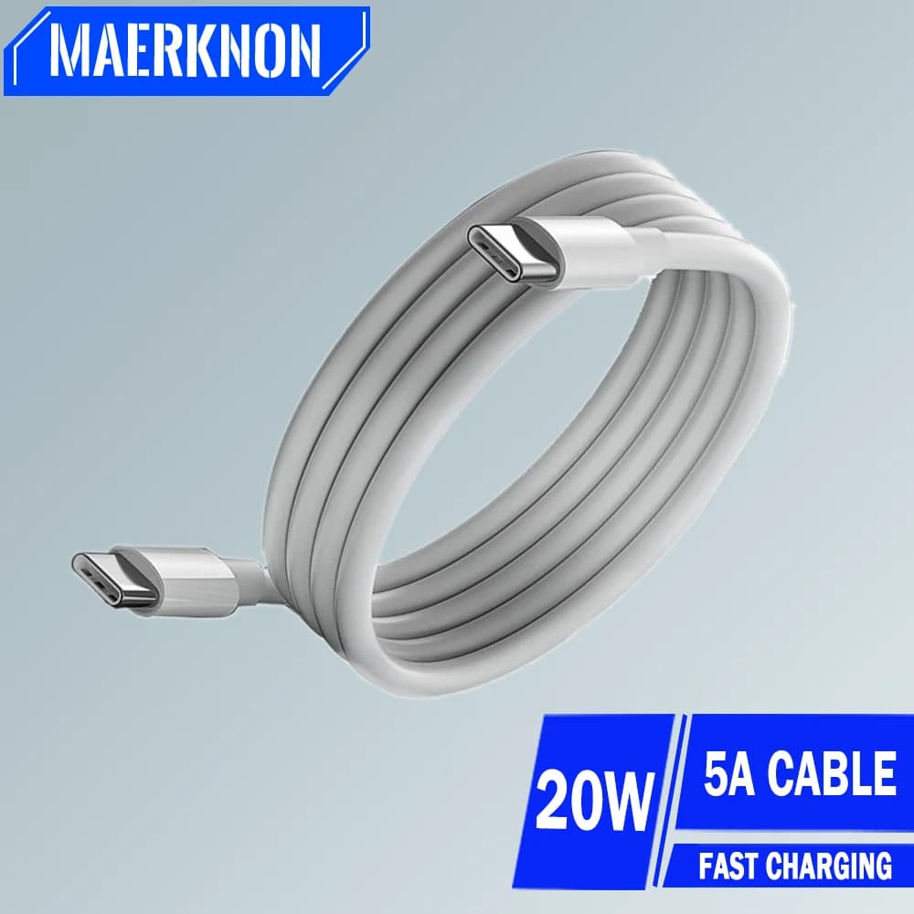 5A 20W USB C To C Cable Super Fast Charging Type C Cable For Iphone 15 Pro Max Xiaomi 12 13 Samsung Huawei Oppo USB C Data Cable
