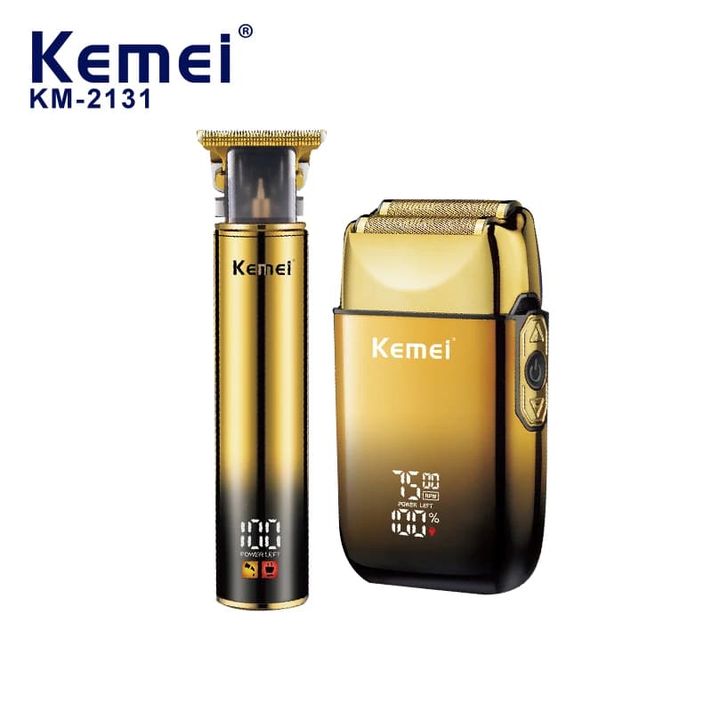 Professional Hair Clippers Barber Machine Set Km-2131 Barbers Electric Shavers Barber Machine Hair Trimmers Clipper Set Gift box