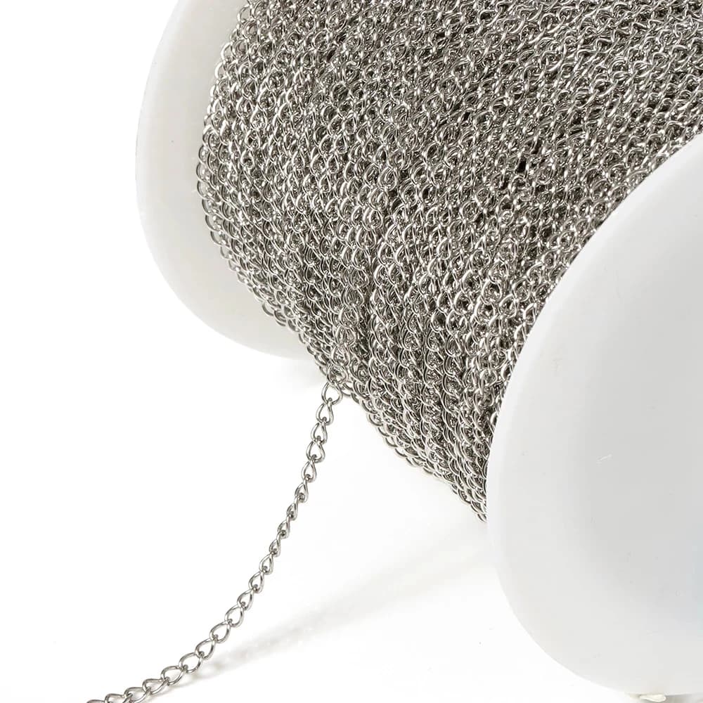 10meter/roll Stainless Steel Chain Basic Bluk Chains For DIY Jewelry Making