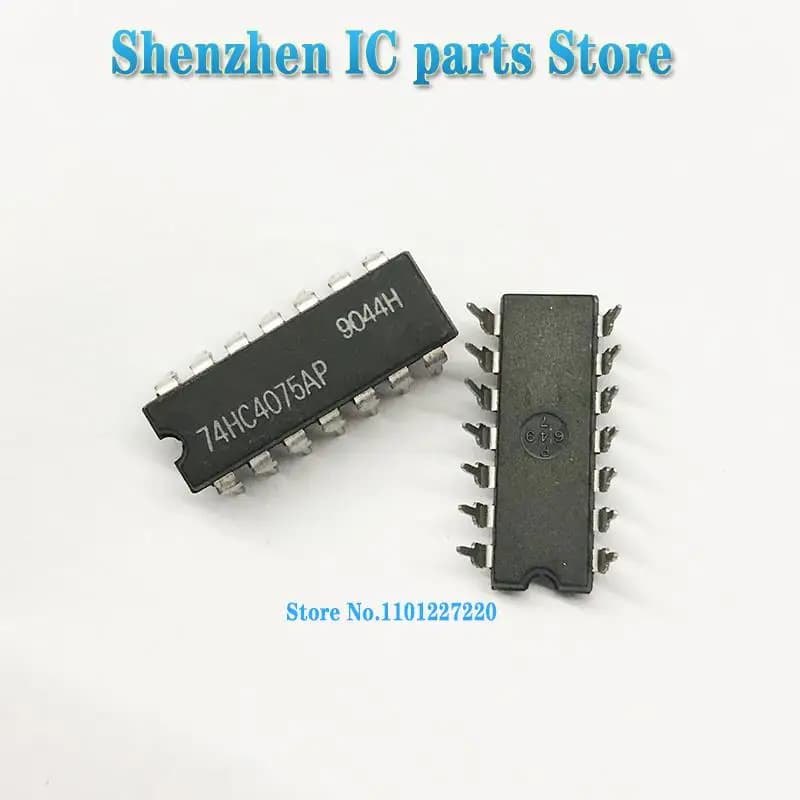10pcs/lot New origina 74HC4075 74HC4075AP DIP-14 In Stock