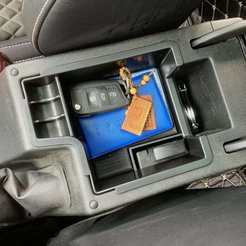 Center Console Tray Compatible Armrest Console Organizer for Skoda Octavia Interior Accessories 2015-2020 for left hand drive