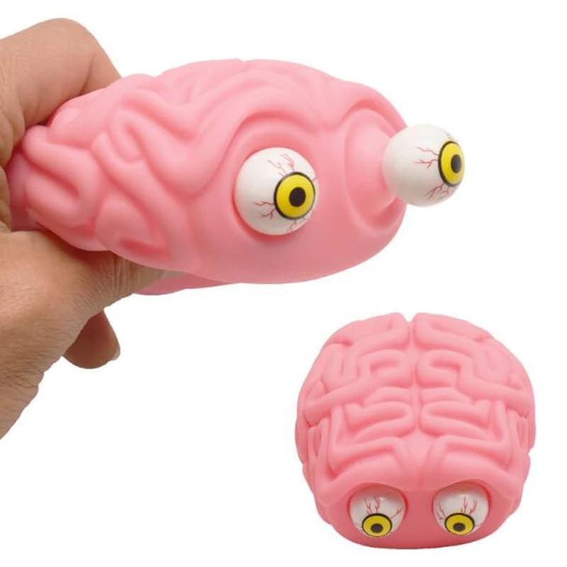 Children's Novel And Funny Decompression Toys Simulate Brain Winking ADHD Autism Anxiety Relieve Finger Pinch Music Prank Gift