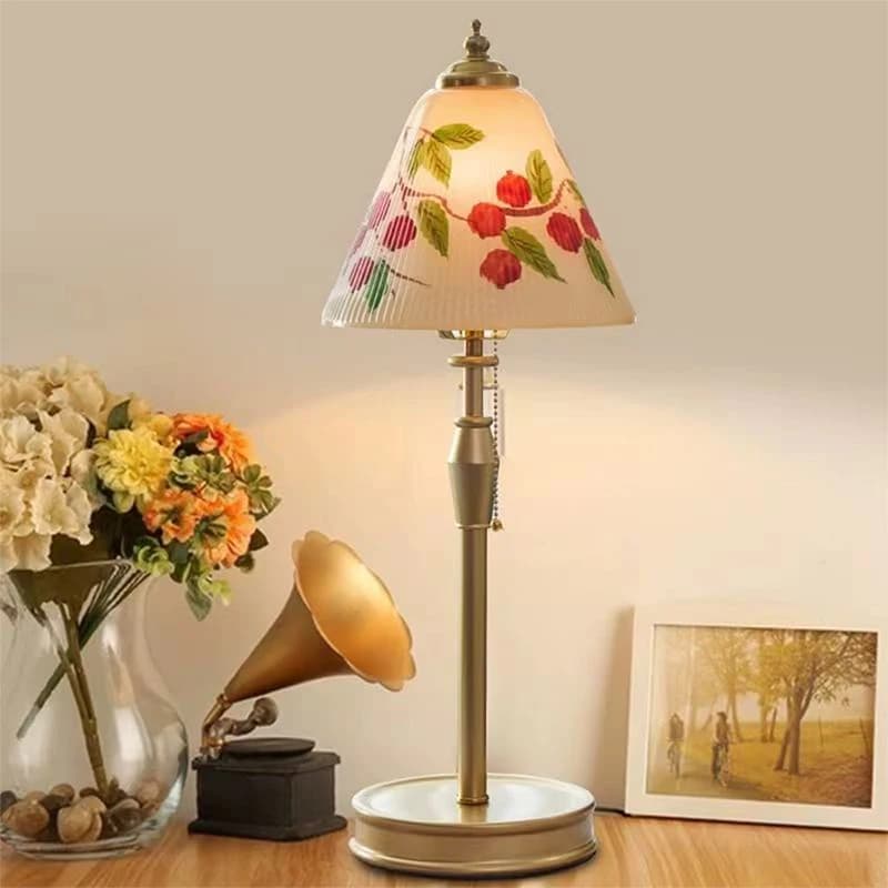 OUFULA French Table Lamp American Retro Living Room Bedroom Villa European Creative Bedhead Desk Light