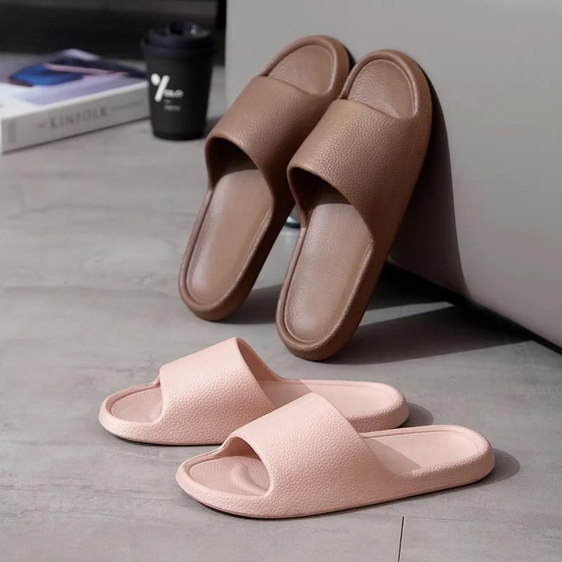 EVA Men Sandals Flip Flops Man Slippers Solid Color Simple Non-slip Soft Sole Comfortable Shower Slippers Outdoorf Couple Shoes