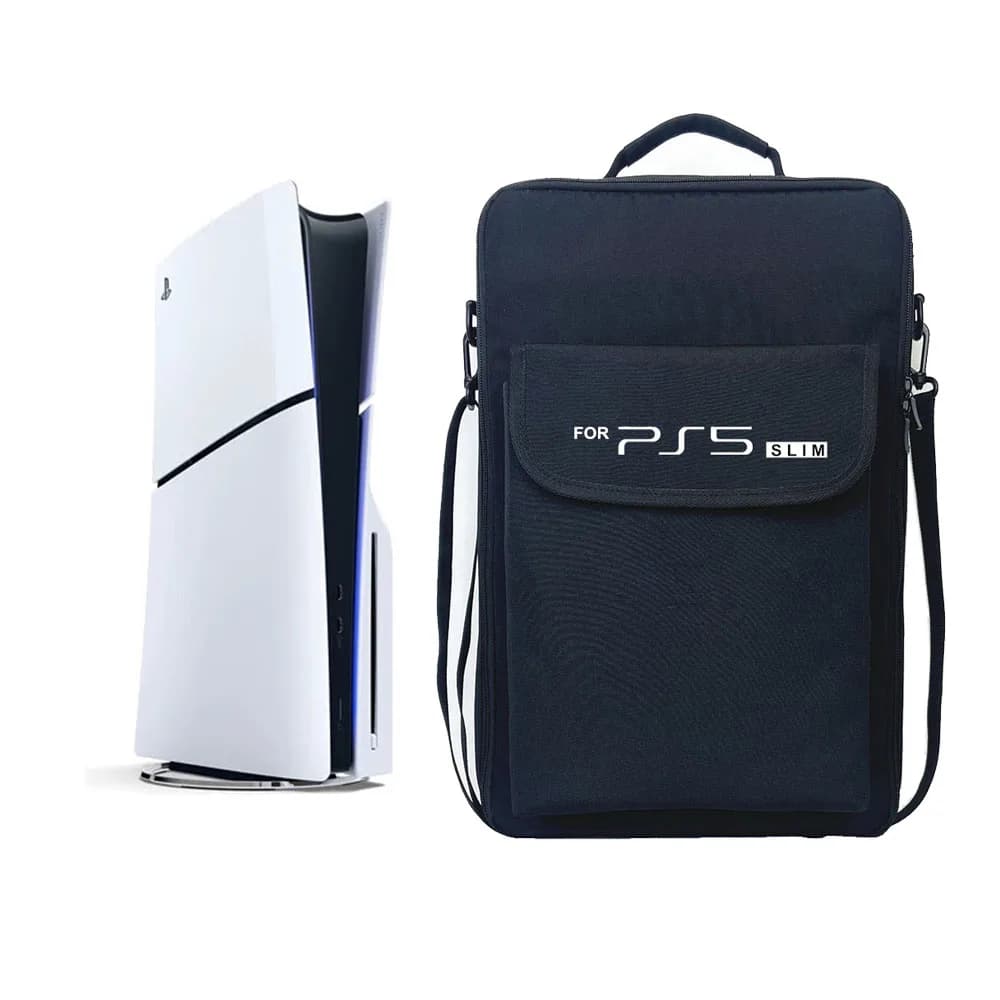 New PS5 Slim Carrying Case Portable Storage Shoulder Bag Protective Cover Backpack for Playstation 5 Slim Game Accessories