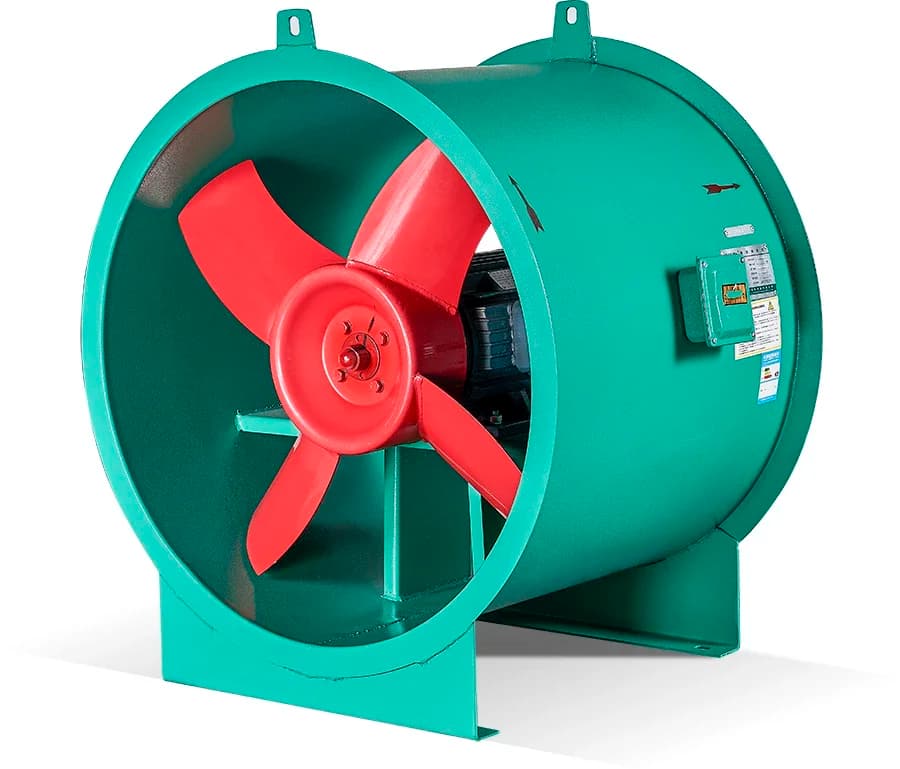 Low Noise T35-II series Shaft Axial Flow Fan Type With hot pressed steel plate Blade Material Extractor Exhaust Fan
