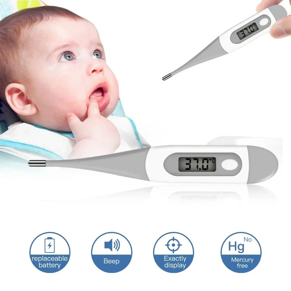 Medical Household Thermometer Baby Adult Medical Ear Thermometer Digital Thermometer Fever Oral Type Home Using Fast Reading