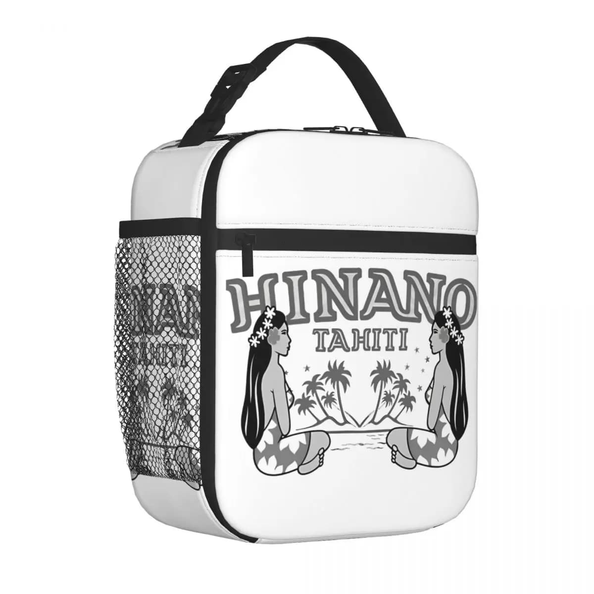 Hinano Tahiti Beer Logo Insulated Lunch Bag Cooler Bag Meal Container High Capacity Tote Lunch Box Food Bag Work Travel