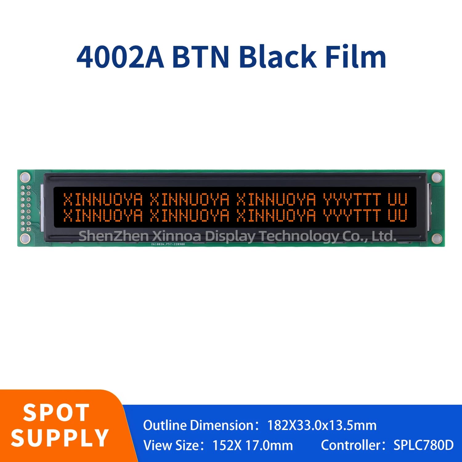 40x2 character 4002A LCD display module 4002 mlw4002a BTN with white blue green red purple orange LED backlight