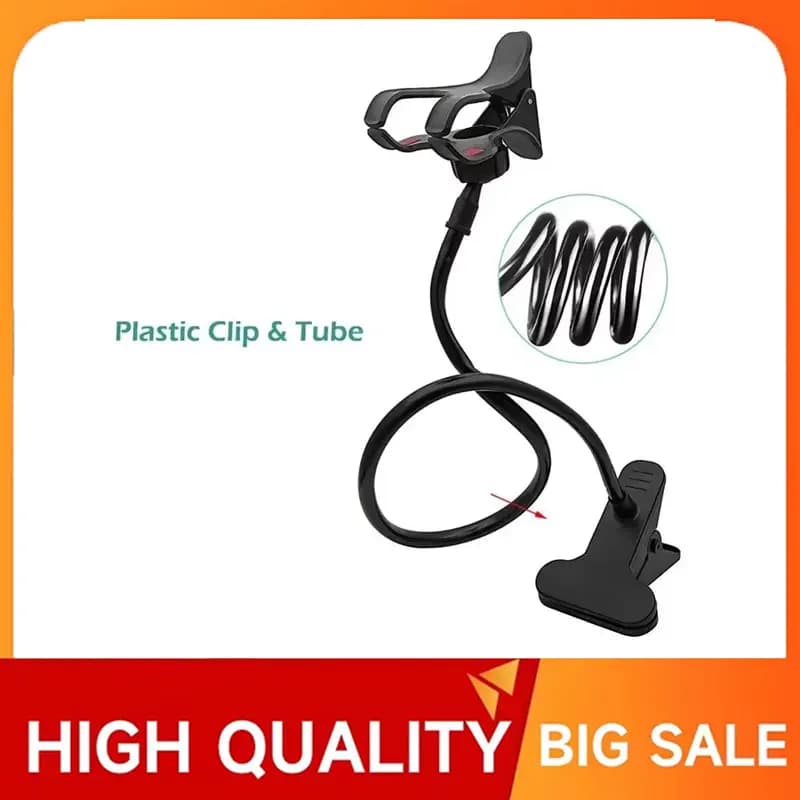 70cm 360 Clip Mobile Phone Holder Stand Portable Flexible Lazy Bed Desktop Bracket Smartphones Desk Bed Mount Stand Base Support