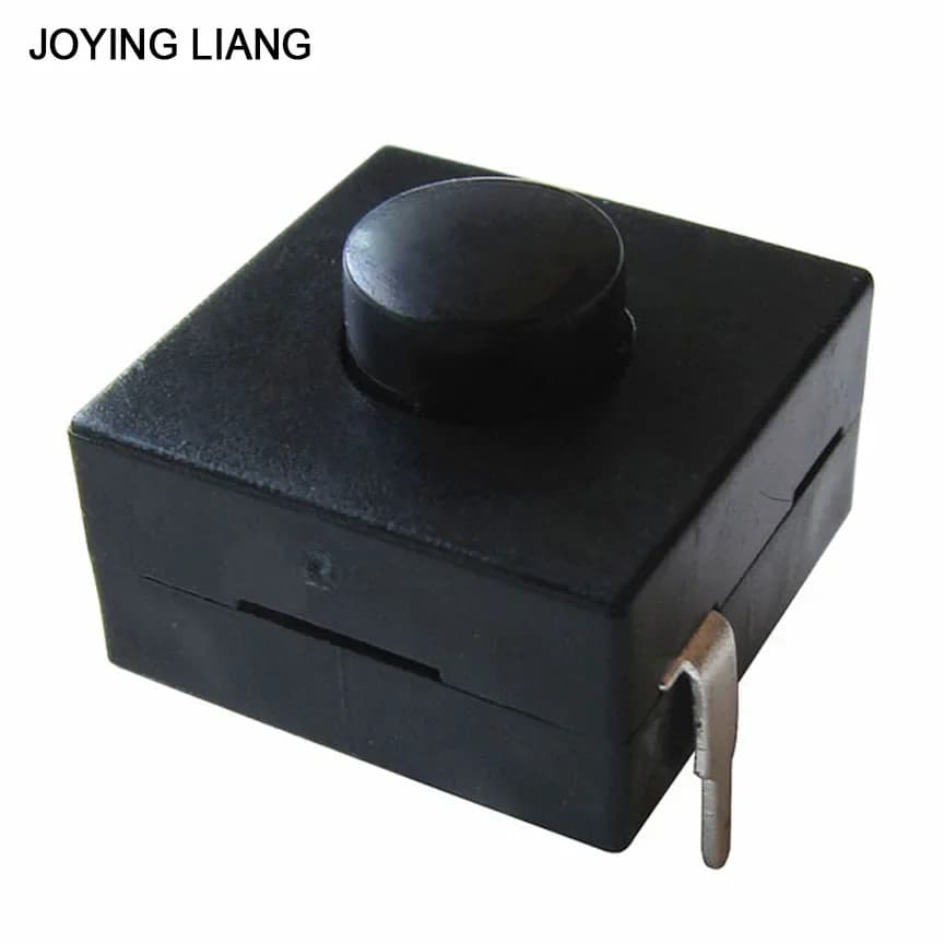 12x12mm Flashlight Switch CREE XPE Q5 T6 Central DIY Parts 2P- ON- OFF Electric Torch Switches KAN16-1202A 3PCS/Lot