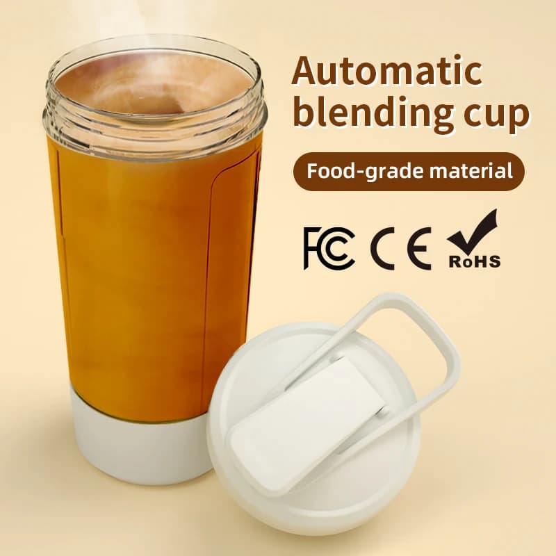 Portable Electric Mixing Cup Rechargeable Coffee Mixing Cup Fully Automatic Rotating Milk Cup Mini Mixing Cup Shaking Cup