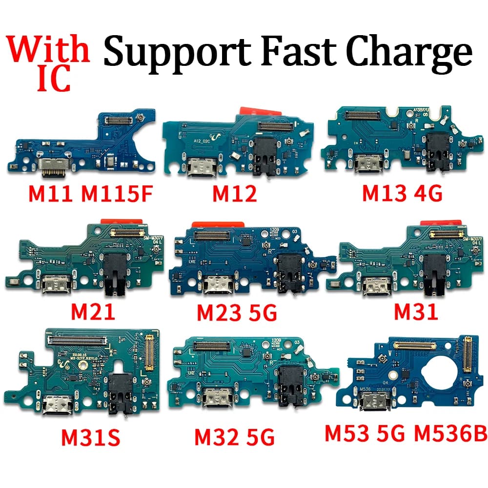 NEW USB fast Charging Port Dock Charger Plug Connector Board Flex For Samsung M11 M12 M13 M21 M22 M23 5G M31 M31S M32 M33 M53