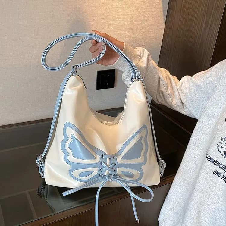 Fashion Bow Women Shoulder Bags PU Leather Multi-function backpack For Teenage Girls Rucksack Female School Bags Travel hand bag