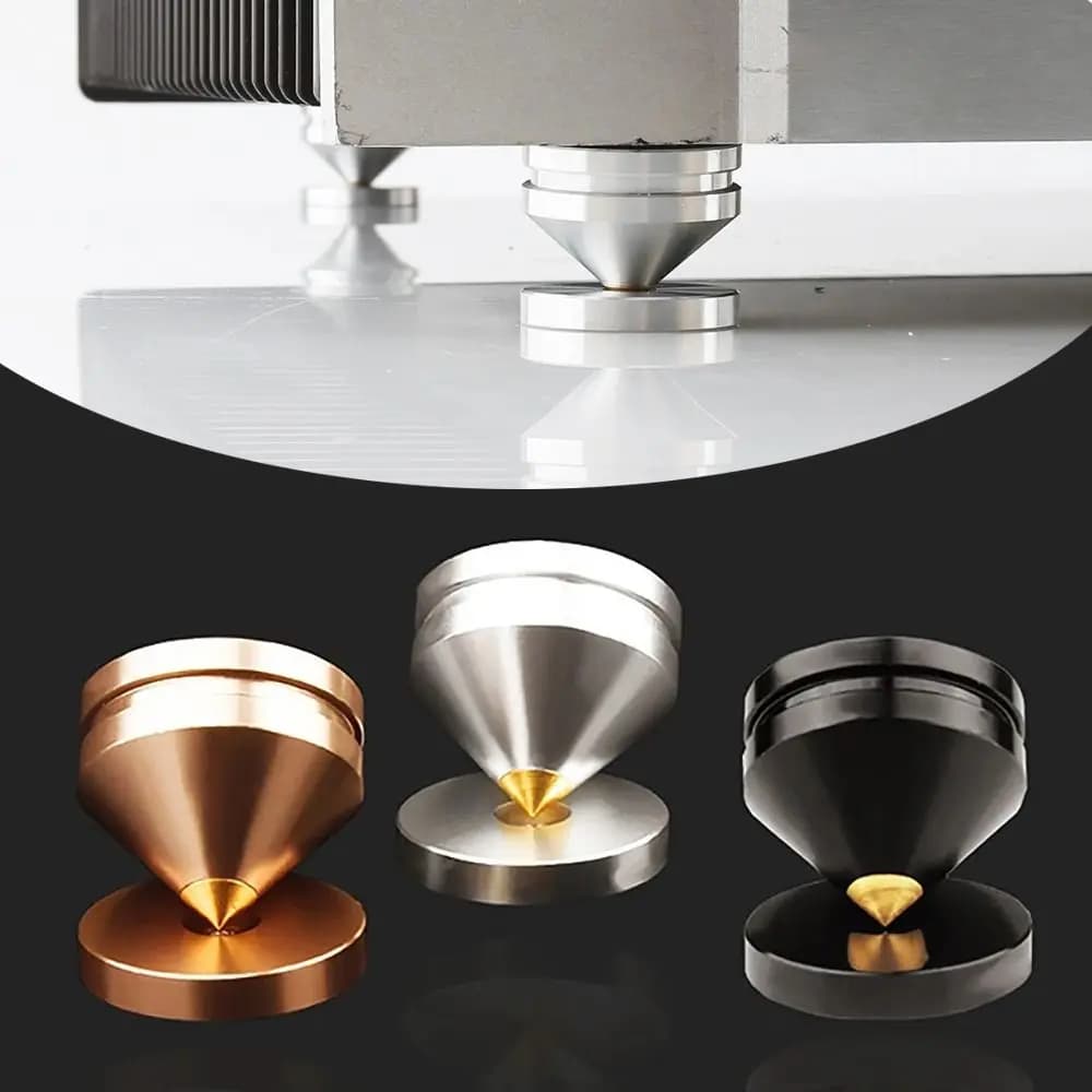 1Pcs Speaker Stand Feet Foot Pad Aluminium Alloy Metal Spikes Cone Floor Foot Nail for Loudspeakers Shoes Spike Shock Absorber