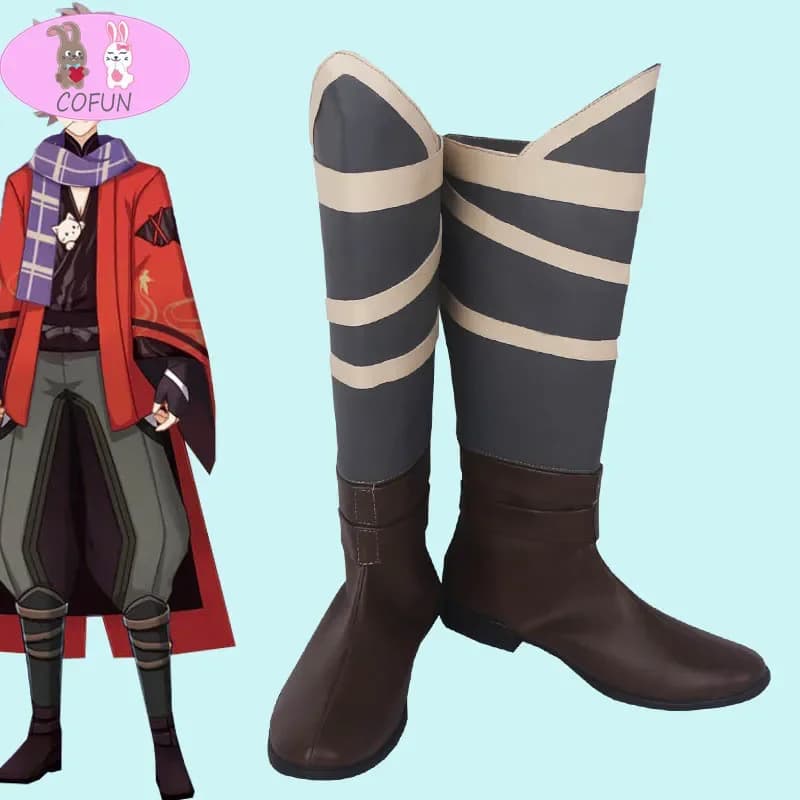 Genshin Impact Kaedehara Kazuha Best Friend Cosplay Shoes Boots Halloween Carnival Cosplay Costume Accessories Props