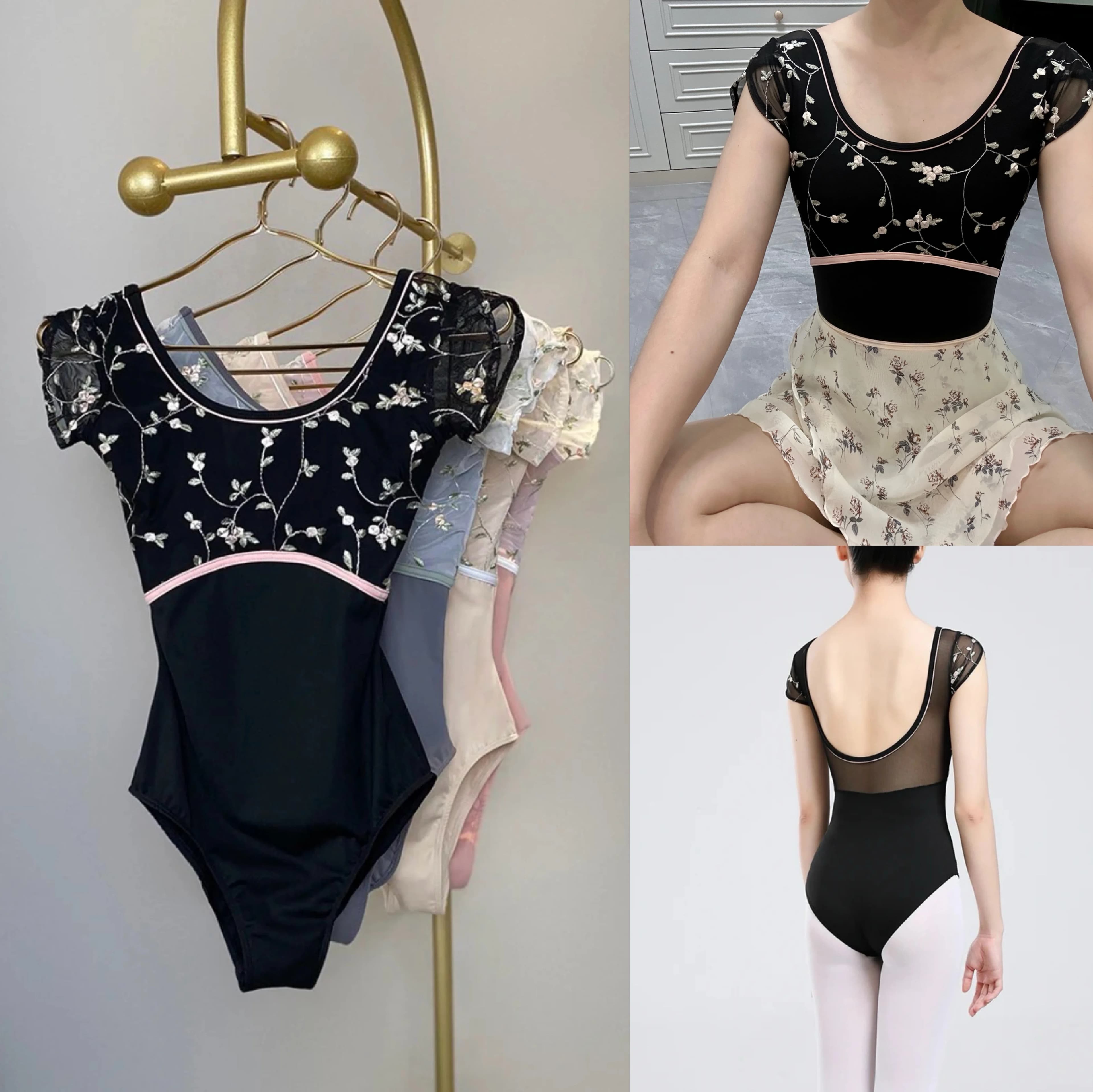 Ballet Gymnastics Dancing Leotard Women 2025 New Arrival Daily Exercise Dance Clothes Adult Elegance Ballet Dance Coverall