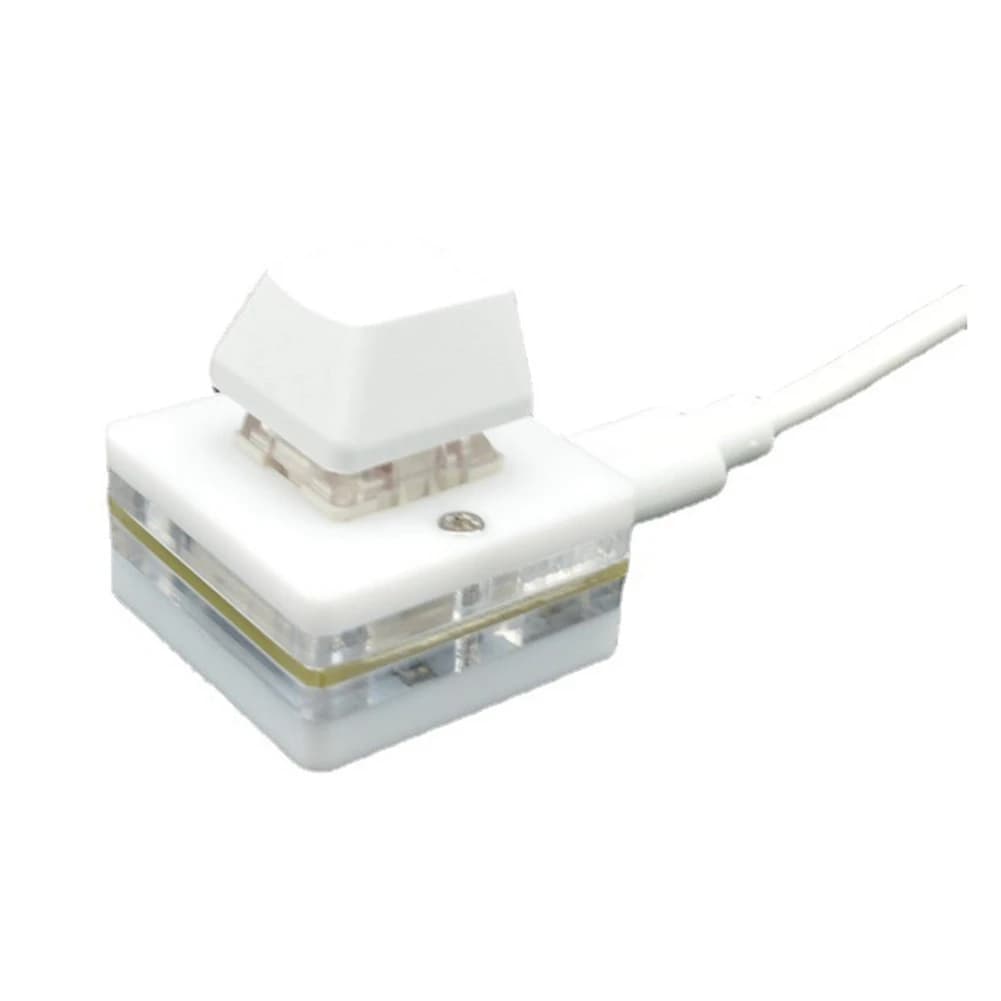 RGB Mini 1 Key OSU Gaming Keyboard Photoshop Drawing Keyboard Programming Macro Keypad Mechanical Keyboard, Red Shaft