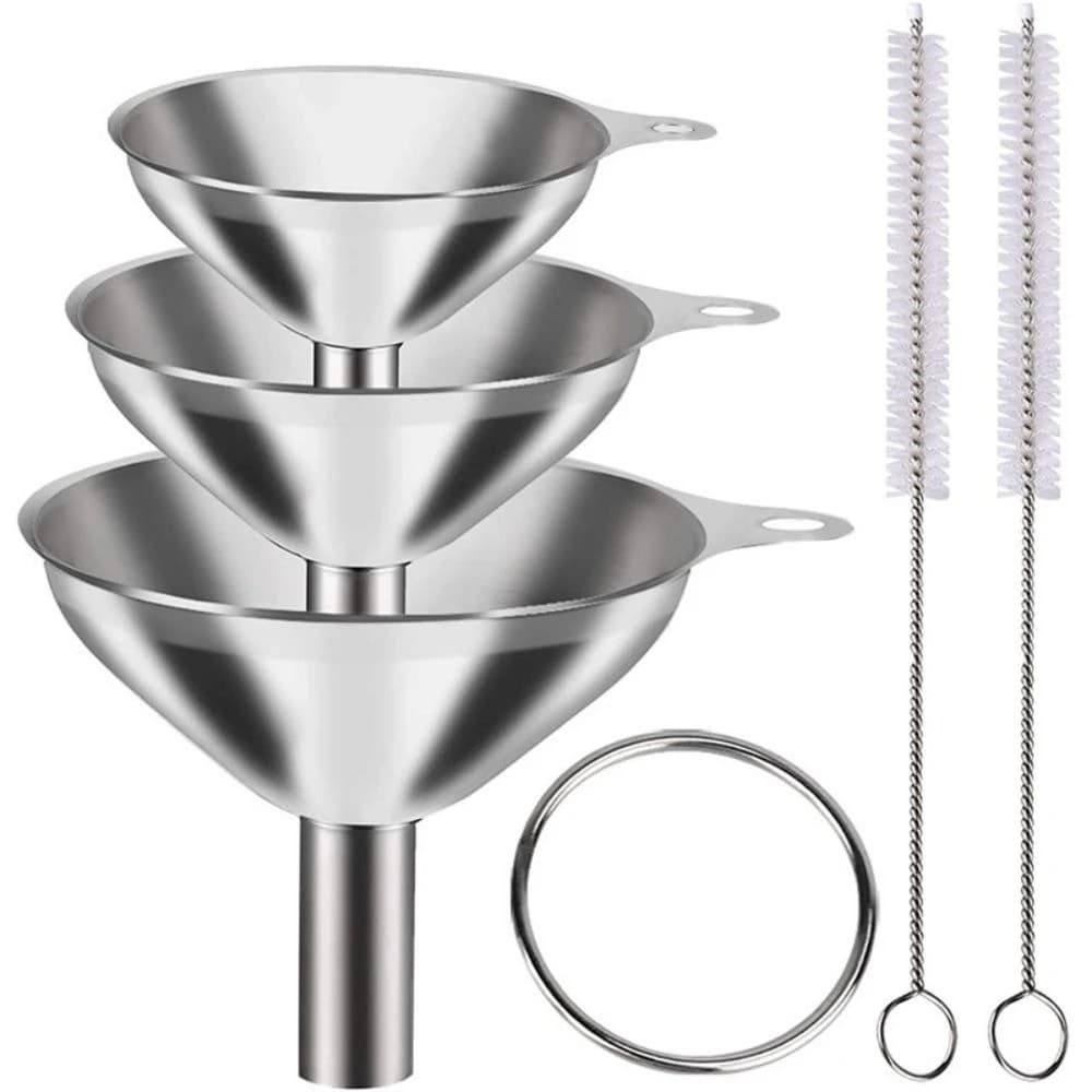 Stainless Steel Strainer Wine Lifting Spoon Funnel Large And Small Diameter Pouring Oil Home Kitchen Scooper