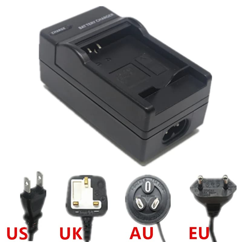 Battery Charger for Sony NP-FH30 DSC-HX200 HX200V DSLR-A380 A390 DCR-DVD110 DVD115 HC22 HC23 SR290 SR30 with power line