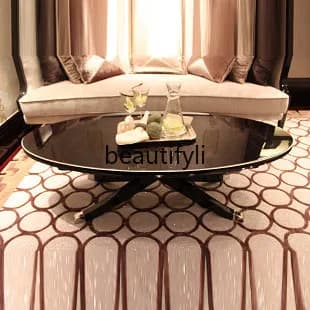 Oval large coffee table paint coffee table