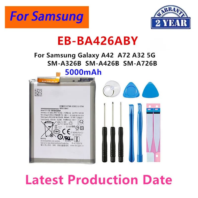 Brand New EB-BA426ABY  5000mAh High Quality Replacement  Battery For Samsung Galaxy A42 A72 A32 5G Mobile Phone