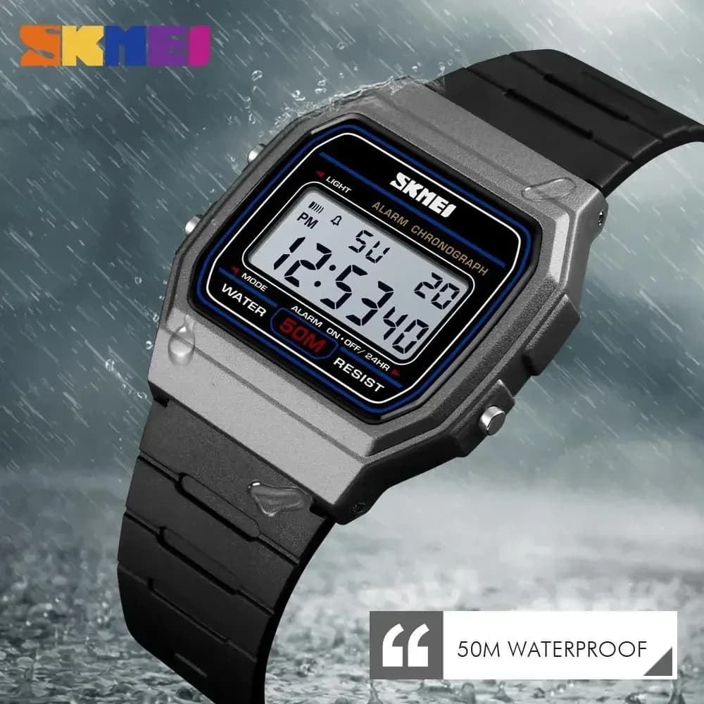 SKMEI 1412 Waterproof Display Date Week Female Wristwatch Sports Couple Watches Relogio Feminino  Fashion Women Digital Watch