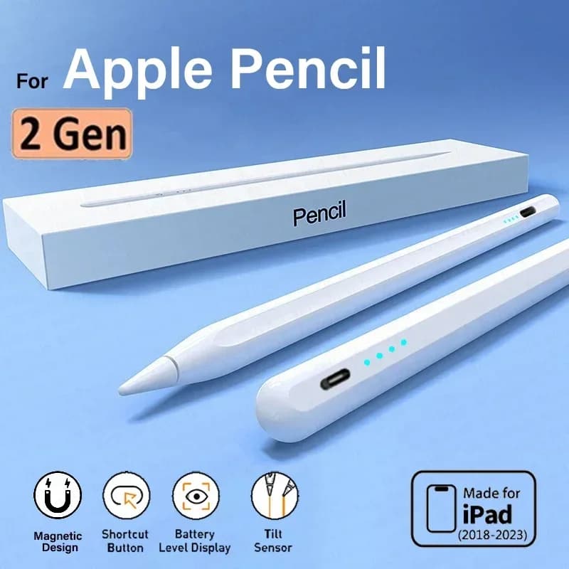 For Apple Pencil 2nd Generation iPad Pencil 2 1 Stylus Pen For iPad Pro 11 12.9 Air 5 7 8 9 10 th Mini 5 6 2018-2024 Accessories