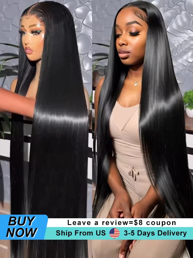 30 Inch Bone Straight Lace Front Wigs Human Hair 13x6 250 Density Hd Lace Frontal Wig 13x4 Brazilian Hair Pre Plucked For Women