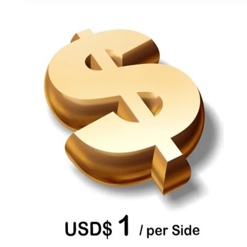 Used to supplement postage and reissue goods, please note when submitting an order