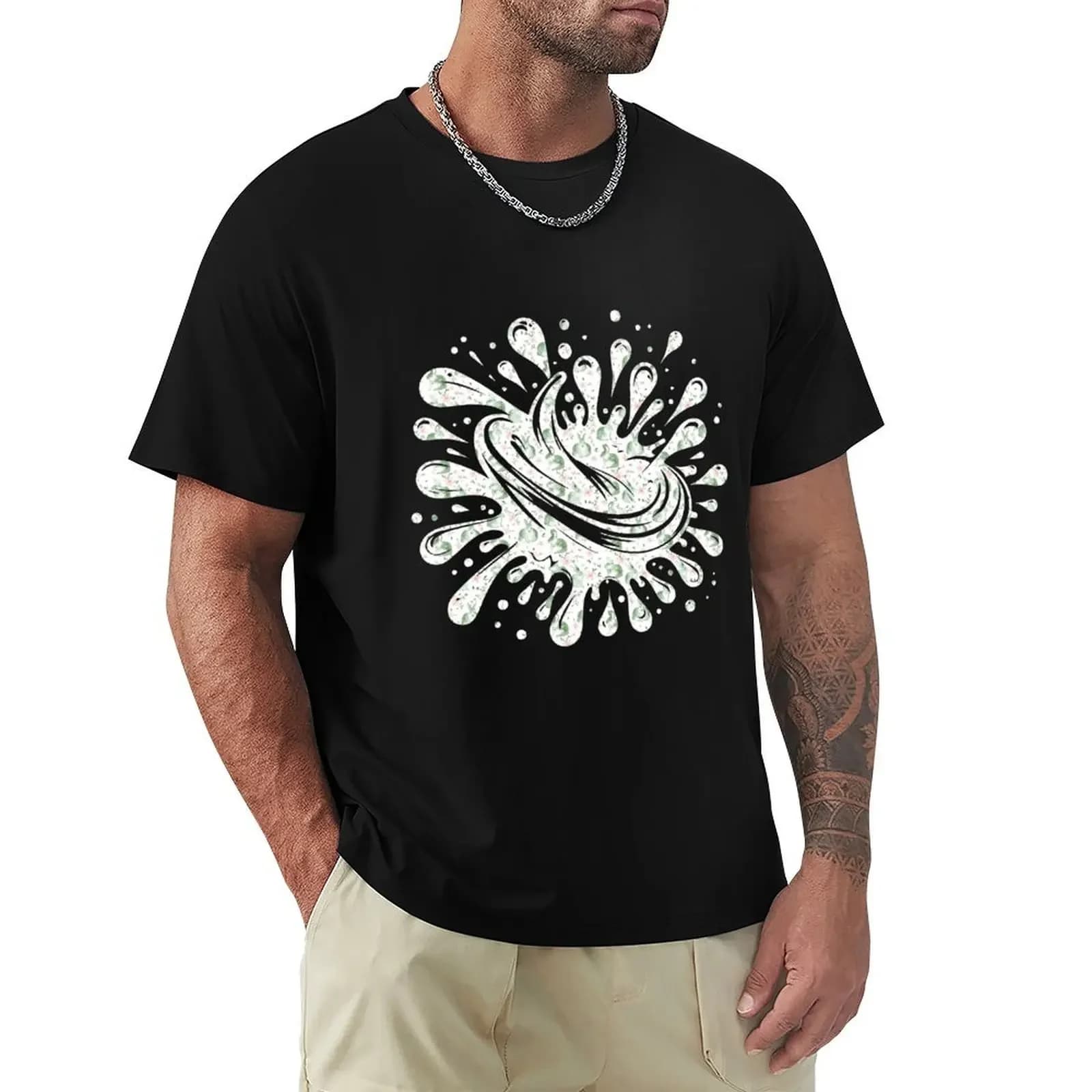 Easterija - Spring pattern (1/66) T-Shirt sports fans Blouse for a boy mens white t shirts