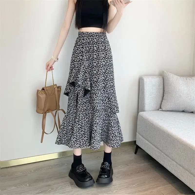 2024 A Line Woman Skirt Streetwear Skirts For Women Offer Aesthetic Hot High Quality Trend Modest Korean Fashion Clothing Sales