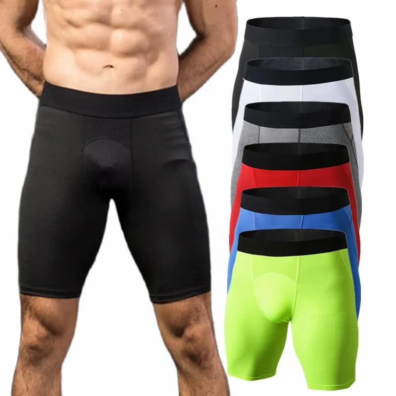 Men Tights Compression Shorts Sport Basketball Leggings Fitness Running Workout Training Underwear Exercise Perspiration Pants