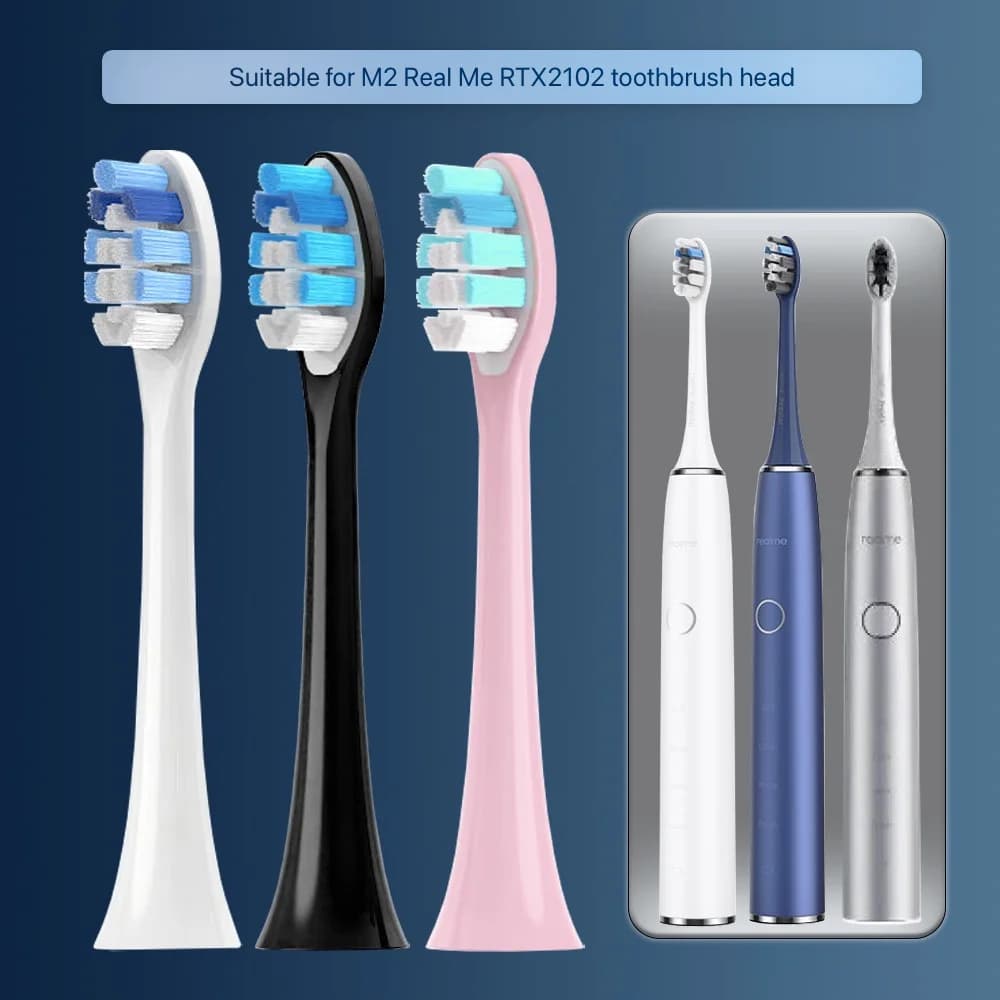 For Realme M1/RMH2012/M2/RTX2102 Replacement Toothbrush Heads For Realme Electric Toothbrush M1/RMH2012/M2/RTX2102，4/8/16PCS