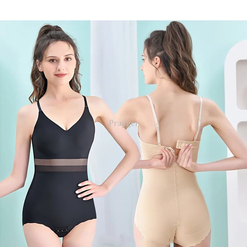 Women Corset Bra Lifter Shaper Tummy Control  Waist Trainer Underwear Padded Lingeries