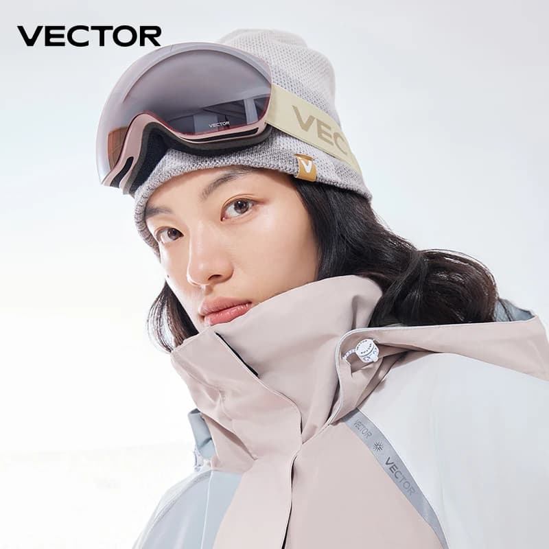 VECTOR OTG Ski Snowboard Goggles Women Men Skiing Eyewear UV 400 Snow Protection Glasses Adult Double Spherical Mirror Magnetic