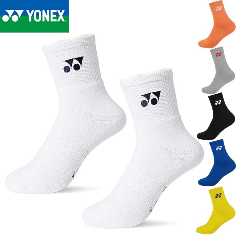 YONEX New Badminton Socks Thickened Towel Bottom Sports Crew Socks Absorb Sweat And Deodorize Fitness Running