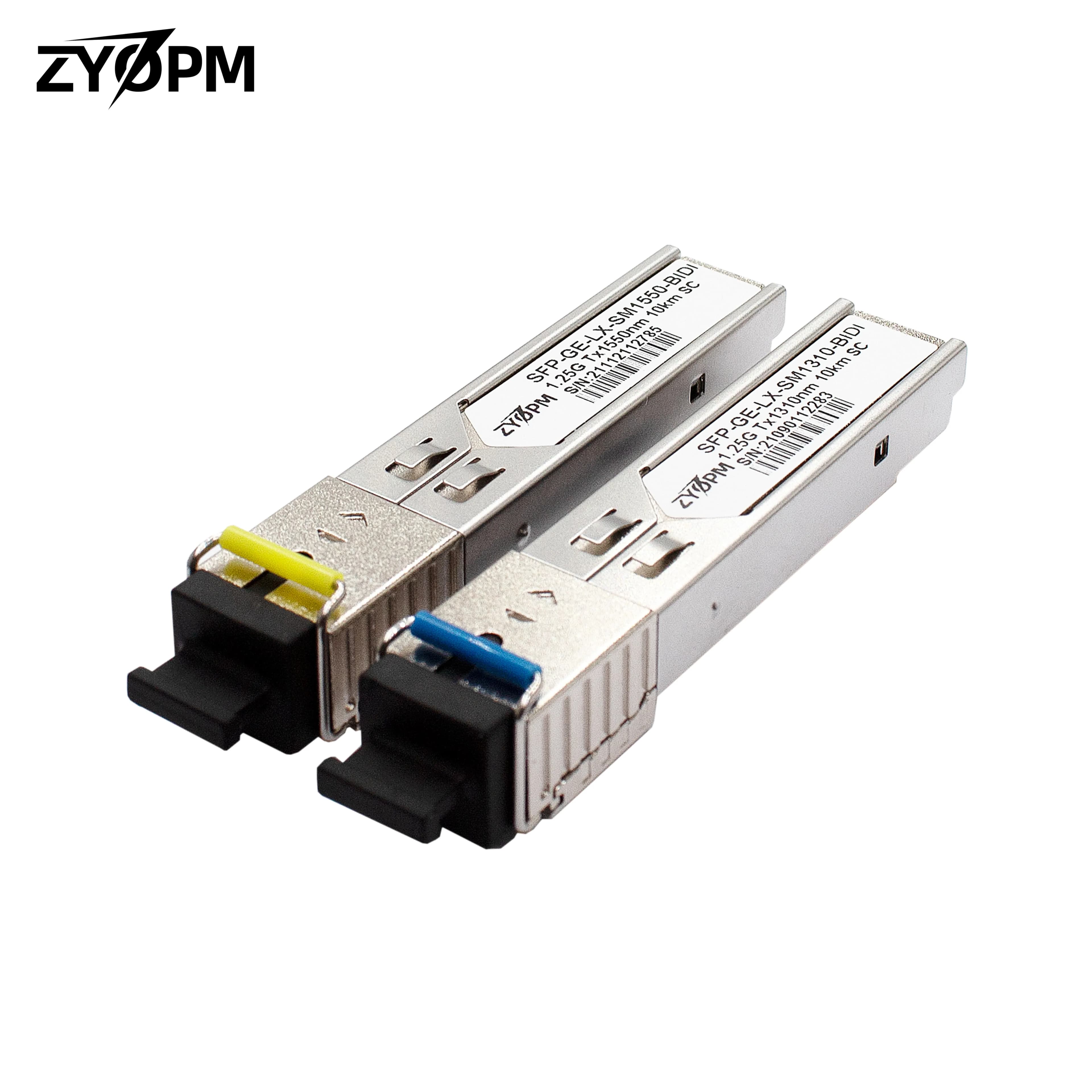1.25G SFP Bidi Transceiver,up to 120KM 1000Base-BIDI SingleMode Simplex SC Fiber Module for Cisco GLC-BX-D,Mikrotik,  Ubiquiti