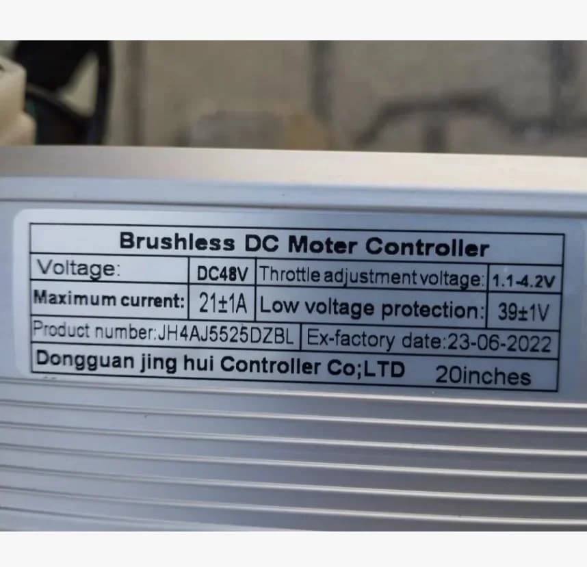 JH4AJ5525DZBL (Customized)DC48V Motor ControllerElectric Bicycle Accessories Converstion Kits Brushless