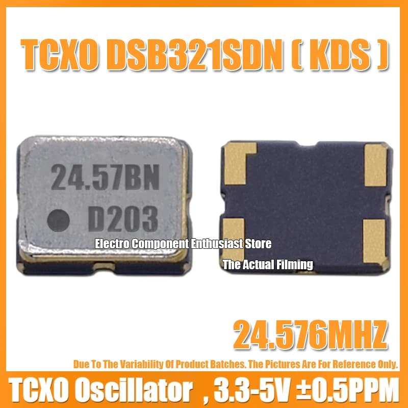 (5PCS) DSB321SCL 24.576M 24.576MHZ 3225 TCXO 3.2X2.5MM Temperature Compensated Crystal Oscillator ±0.5PPM High-Precision KDS