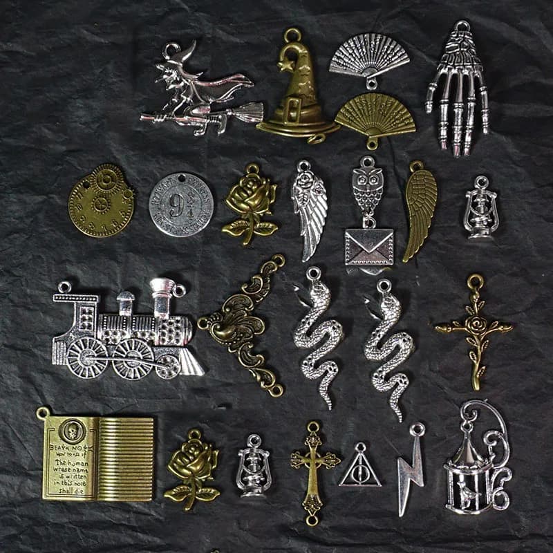 Vintage Alloy Rose Skeleton Drop Glue Shell, Best Dark peripheral, DIY Accessories