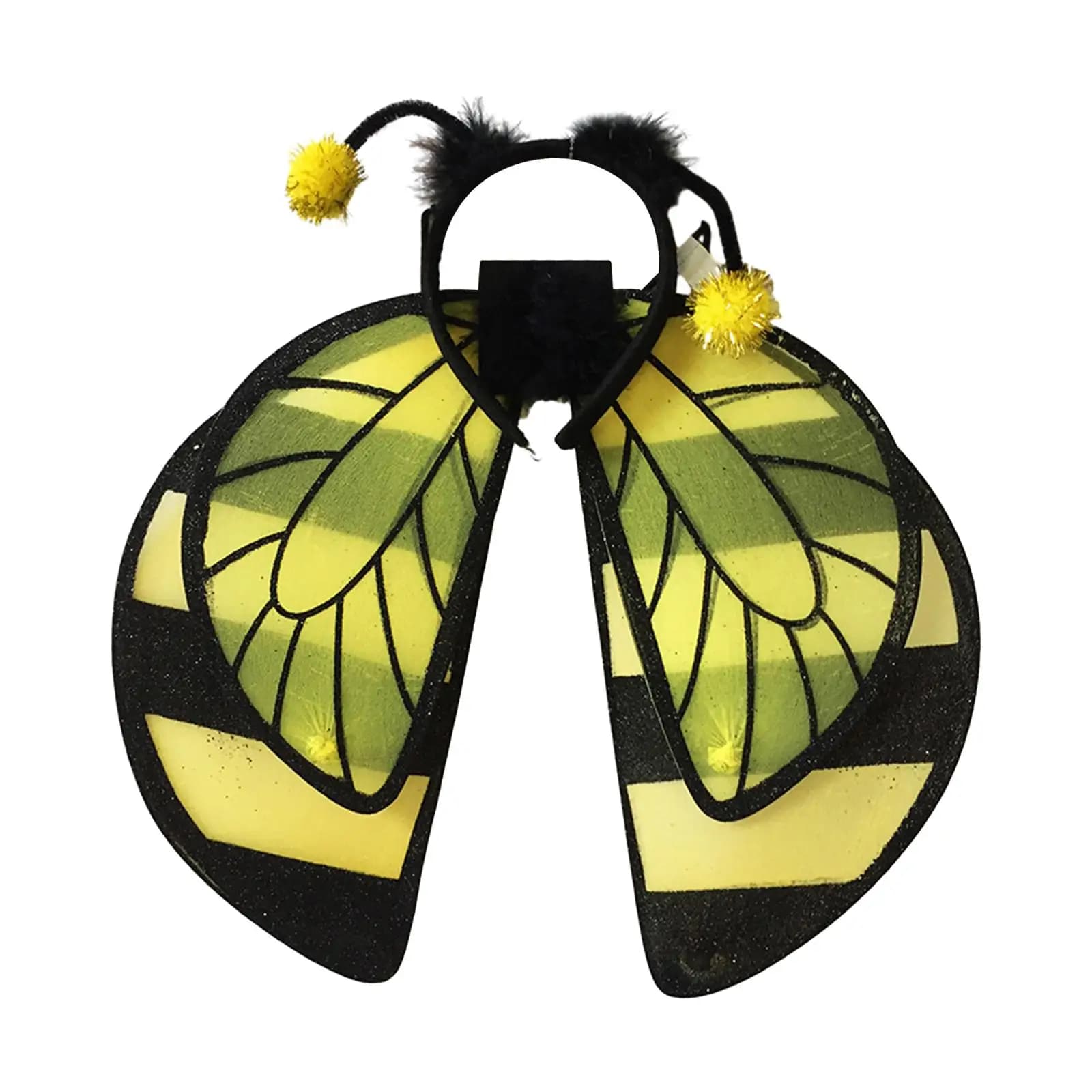 Kids Bee Wing Headband Cosplay Wing Hairband Cute Costume Wing Hairband for Halloween Birthday Nightclub Party Stage Performance