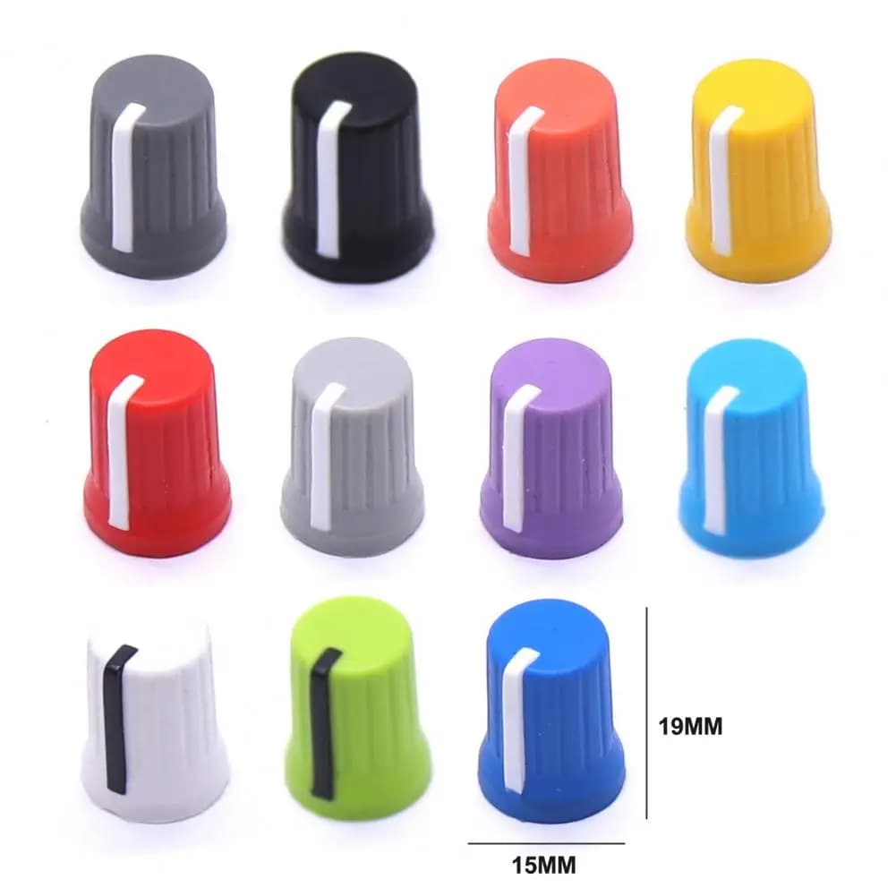 Universal Rotary Knobs 5pcs Durable Universal Eq Rotary Knob Replacement for Equalizer Potentiometer Fader Mini Size Easy