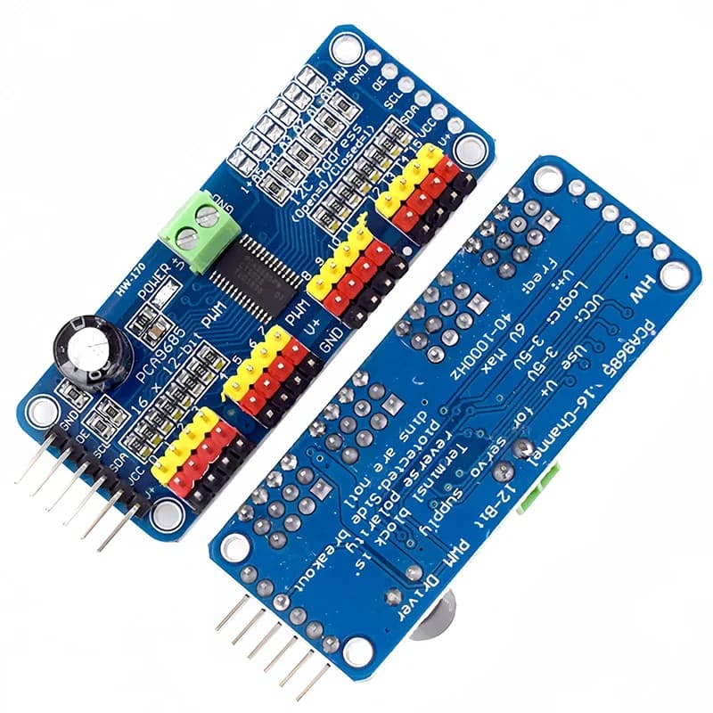 PCA9685PW 16 Channel 12-bit PWM/Servo Driver-I2C Interface PCA9685 Module Raspberry Pi Shield Module Servo Shield