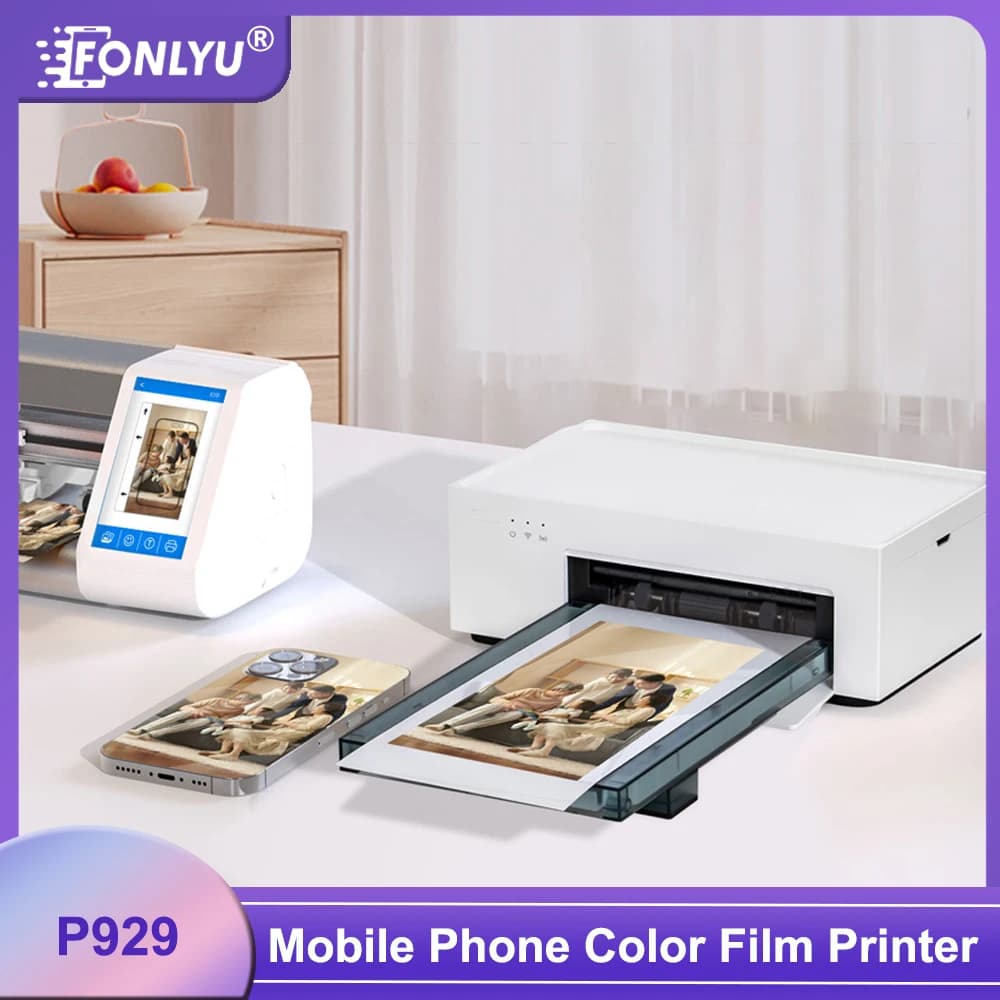Fonlyu Mini Mobile Phone Color Film Printer Machine For Back Cover Protect Sticker DIY Customize Colorful Photo Picture Printing