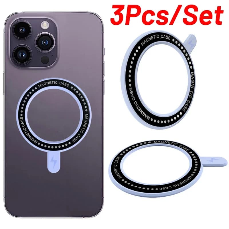 3/1Pcs Ring for Magsafe Wireless Charger for iPhone 14 Pro 13 Mini 12 Universal Metal Sticker Magnetic Car Mount Holder Plate