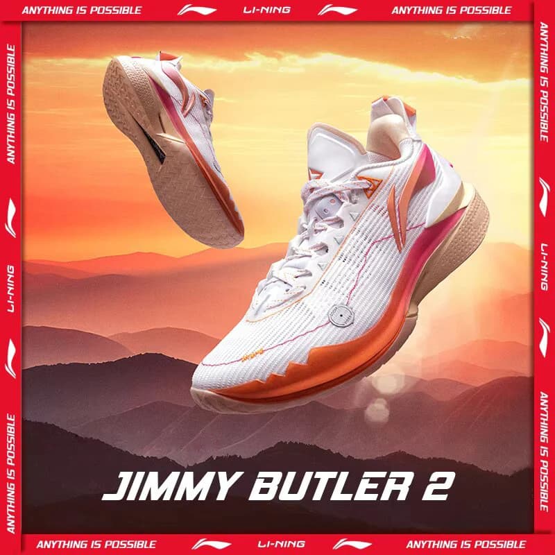 Li-Ning Men JIMMY BUTLER 2  Professional Basketball Shoes Cushioning Durable LiNing Breathable Sports Shoes Sneakers ABAT081