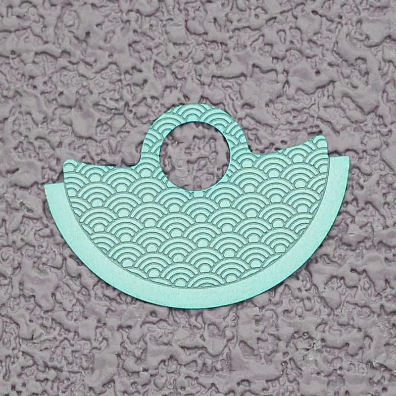 Mod NH35 Movement Guard Automatic Hammer Green Metal Flake with Geneva Stripe UP Stickers Fit  Movement Replace Tools